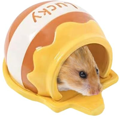 Hamsterbo hamsterhus i keramik - sommar tecknad hamsterhus svalkande för