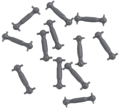 Colcolo 12pcs 1:87 HO Scale Motor Drive Stangen elektrische Zugteile Landschaftsspielzeug Hobbys Railway Train Accessoires für Modellzüge, 9.5 Mm
