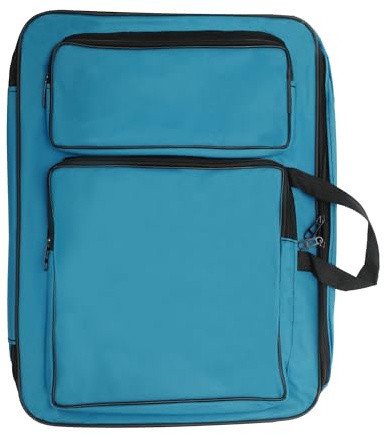 CAPASTEC Kunstmappe Tragetasche Zeichenbedarf Tasche Tragbare Malerei Skizzenblock Aufbewahrungstasche Tragetasche Zeichenbrett Tasche Für Paletten Farben Pinsel Blauer See