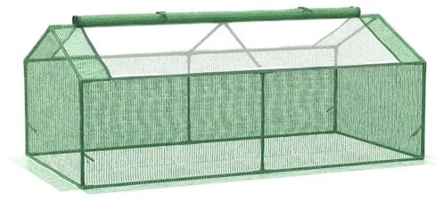 XUWEWI Mini Gewächshaus Mini-Gewächshaus, tragbar, mit Fenstern for drinnen und draußen, 180 x 91 x 71 cm Für Gemüse Blumen