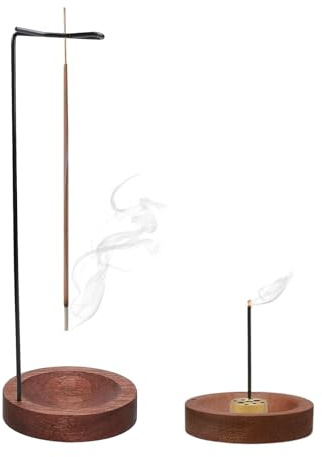 Räucherstäbchenhalter, Modern Style Räucherstäbchen Halterung mit Rundem Grundlage, 9 Loch Incense Holder Räuchergefäß für Meditation, Schlaf & Aromatherapie, Home Office Decor