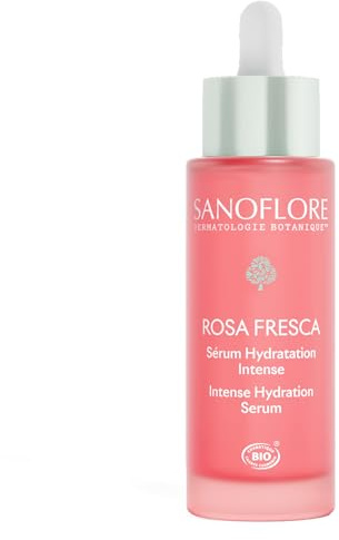 Sanoflore Sérum Rosa Fresca Bio Hydratation Intense Rose, 98% Naturel