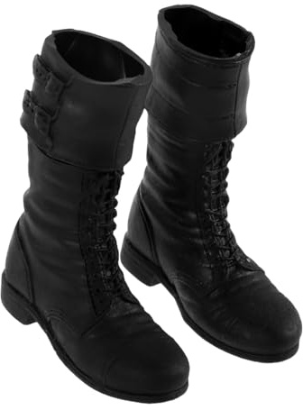 WEKAMOS Realistiska Militärboots för Ball Jointed Dolls Slitstarka Långskaftade Dockskor för Actionfigurer och Samlarutrustning