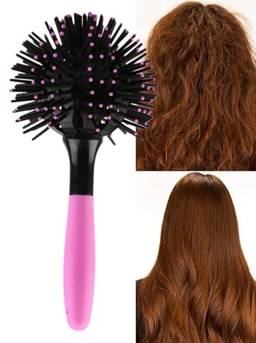 Cepillos Para Estilizar El Cabello,Dispositivo Alisador Hueco | Cepillos Para Cabello Rizado Con Bola 3D,Para Cuidado Diario En Salón Hogar Viajes Hombres Mujeres