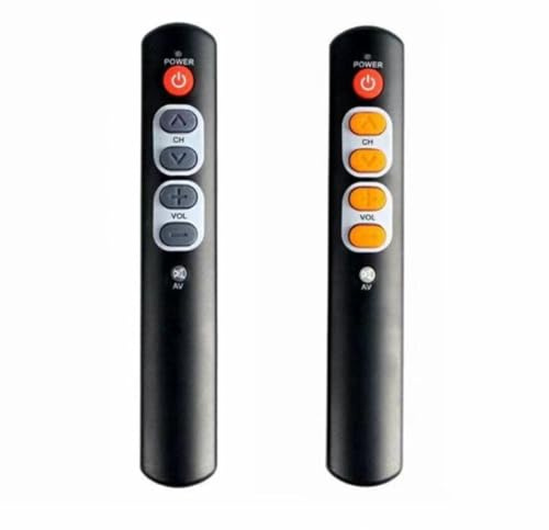Ehwisbe Learning Remote Control Universal Programmable TV Remote Big Buttons for Seniors Elderly Supports TV STB DVD HiFi IR Devices