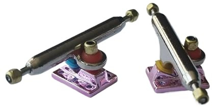 Fingerboard Trucks Professional Regular Mini Skateboard 34 mm Finger Skate Board Trucks (Pink)