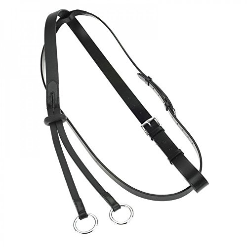 HORZE Martingal aus Leder, Schwarz, C