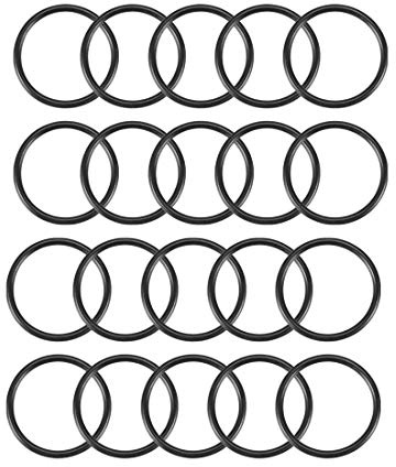 sourcing map Pack mit 20 Dichtung 20mm Außendmr 17mm Innendmr 1,5mm breit | Flansche Nitrilkautschuk metrischer O-Ring
