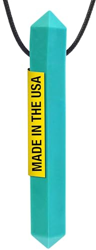 ARK Krypto-Bite, Chew Necklaces for Sensory Kids and Adults, Oral Fidget for Autism, ADHD, SPD, Anxiety, Medical-Grade Sensory Chew Necklace, XT, Firm, Teal