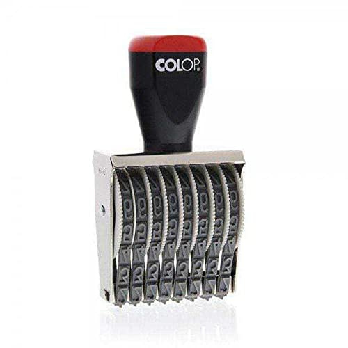 COLOP 09008 Tampon de numérotation 8 bandes en caoutchouc 9 mm