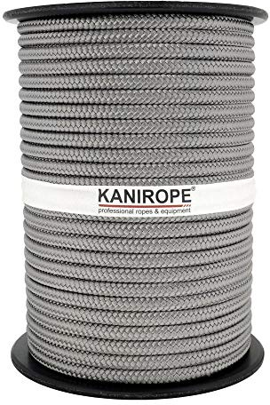 Kanirope® PP Seil Polypropylenseil MULTIBRAID 10mm 100m Farbe Dunkelgrau (0921) 16x geflochten