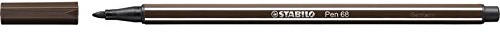 STABILO Fasermaler Pen 68, Strichstärke: 1,0 mm, umbra VE=5