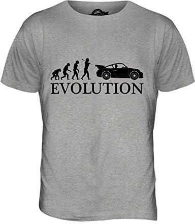 Candymix Voiture De Sport Évolution T-Shirt Homme, Taille Medium, Couleur Marne Grigio