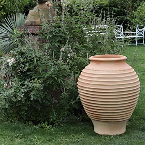 Palatina-Keramik | große XXL Terracotta-Amphore für den Garten| 100 cm | hohes Pflanzgefäß Blumentopf,Garten, Agave 100 cm