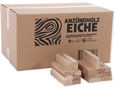 Panorama24 30 kg di legna da ardere in rovere, 16 cm, senza corteccia, essiccato, impilabile, insapore, bastone