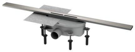KESSEL Duschrinne Linearis Infinity 90 L: 800 mm, DN 50, Edelstahl gebürstet 45200.08
