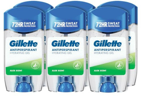 Gillette Clear Gel Aloe Antitranspirante Y Desodorante Hombre 6x70ml