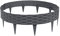 Froadp 100cm Imitación de Ratán Delimitadores de Bordes para Jardín, Borduras de Cama Flexible de Plástico, Bendable Vallas de Césped para Parterres, Empalizadas Bordillos (20 Piezas, Antracita)