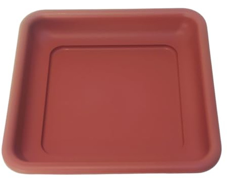 NG NICCOLAI VASI QUADRI E SOTTOVASI PLASTICA VARI COLORI E DIMENSIONI (SOTTOVASO 36X36X6 cm, TERRACOTTA)