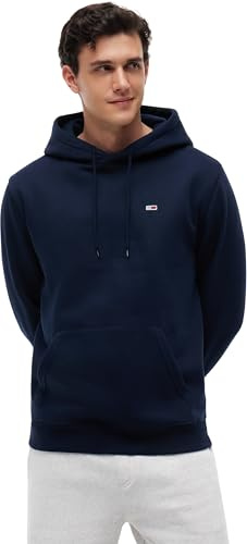 Tommy Jeans Herren Hoodie Regular Fit Flag Fleece mit Kapuze