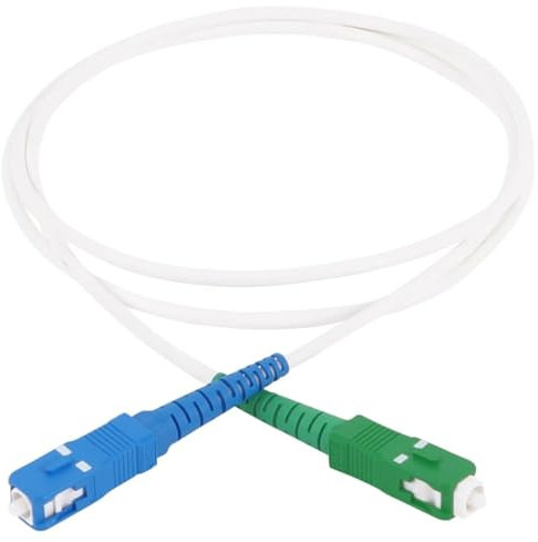 Speedoptic - Cavo in fibra ottica per Freebox di Free Pop, Ultra, Revolution, Collegamento da SC/UPC a SC/APC, prolunga giarrettiera (2 metri)