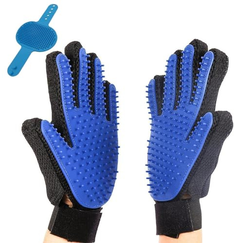 3PCS Pet Grooming Glove, Cat Glove Brush, Grooming Mitt for Dogs, Dog Bath Gloves, Dog Brush Glove, Grooming Gloves for Dogs, Cat Brush Glove, Cat Grooming Glove for Easy Grooming | Dog Cat Brush