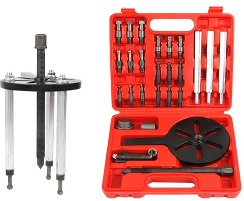 Bearing Puller, Wheel Bearing Removal Kit, Bearing Puller Kit, Bearing Press, Bearing Removal Tool, Internal Bearing Puller, Bearing Pullers, Bearing Puller Set with 3 Jaw Hook Puller, Carrying Case