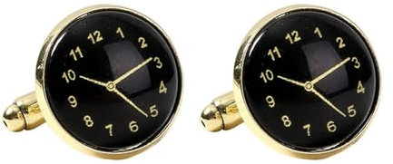 Manschettenknöpfe Herren Edel Manschettenknöpfe Herren Gold Vergoldet Uhr für Herren Père Fils Valentinstag Unternehmen Fête Des Pères