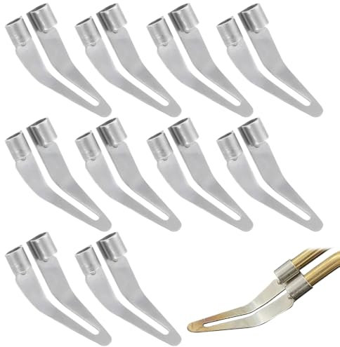 Veesper 10PCS Plastic Welding Tips, Smooth Replacement Tips for Plastic Welder Gun, Ideal for Repairing PP Plastic Barrels, Car Bumpers, Motorcycle Panels & More