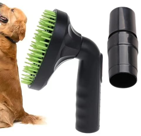 Hundehaarbürste – Staubsauger, Hundehaar-Aufsatz, Fellpflege-Werkzeug, drehbarer Kopf, professionelle weiche Vakuumbürste für Möbelreinigung