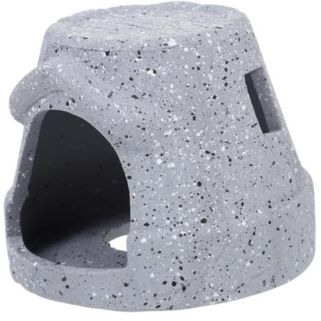 HOMOBABE Caverna Decorativa Per Acquario Ceramica Nascondiglio Per Gamberetti e Pesci Design Unico Resistente All Adatto Serbatoi Di Varie Tw