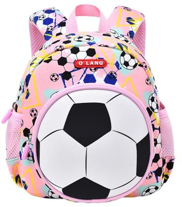 Morbuy Kinder Schule Rucksack Mädchen Jungen, Fußball Drucken Handtaschen-Rucksack für Arbeit Business Reisen, Wasserdicht Schulrucksack Lehrertasche für Herren Damen (Rosa,M)