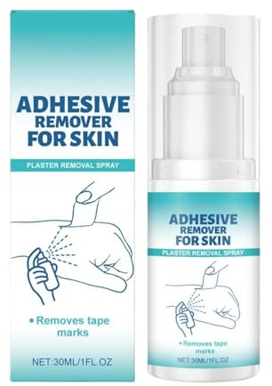 Adhesive Remover for Skin, Stoma Adhesive Remover Spray, Plaster Remover for Skin, Also Used to Remove Bandages and Residual Glue, Silky Touch, Quick to Use, 30ml (1)
