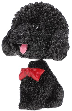 SHINEOFI Shaking Head Puppy Bobblehead Car Dashboard Ornament Resin Model with Creative Appearance and Environmentally Friendly Material, for Car Interior or Living Room Decoration