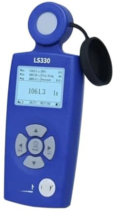 Luxmetro Luxometro Esposimetro Illuminometro professionale Misuratore di illuminamento spettrale LS330