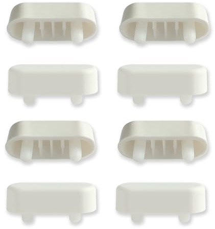 Targonix Confezione da 8 cuscinetti per sedile WC, paraurti bianchi e gommini per sedile WC, stabilizzatori a pressione per bagno e uso domestico