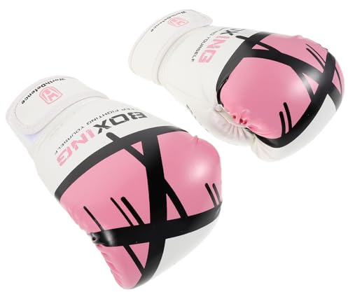 Gatuida Guantoni da Boxe per 6oz in PU Supporto Polso Regolabile Imbottitura ad Alta Densità Traspirante per Allenamento Sparring e Arti Marziali per Ragazzi 7-11 Anni
