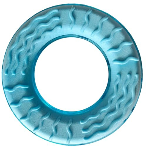 GARVALON Freezable Cooling Dog Chew for Teething Puppies, Water- round Teether for Summer Pet Training and Chewing
