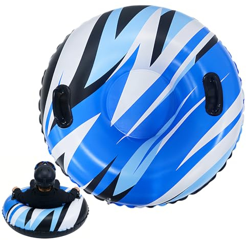 Tubo De Nieve – Trineo Inflable De 35,43 Pulgadas | Tubos De Nieve Para Niños: 40 Hebras Y 90 Cm De Grosor, Material De PVC Resistente Al Frío. Ofrece Deslizamientos Rápidos Y Seguros En Colinas Nevad