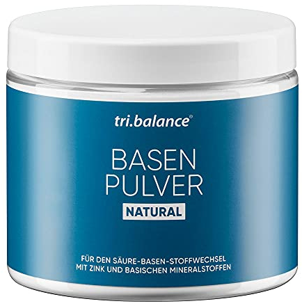 tri.balance Basenpulver Natural 300 g - 1er Pack I Classic I Mit Zink zur Entsäuerung I Für den Säure-Basen-Haushalt – zuckerfrei - vegan