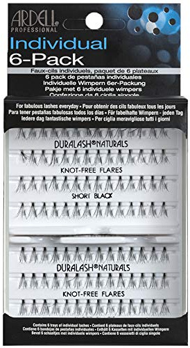 ARDELL 6 Pack Knot-Free Individuals Short Black Faux-cils