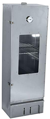 Massiver, genieteter 1,2 m hoher Premium Räucherofen in Edelstahl, Fertigung in Deutschland | mit viel Zubehör (ohne zusätzliche Heizung)