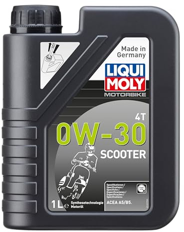 LIQUI MOLY Motorbike 4T 0W-30 Scooter | 1 L | Motorrad Synthesetechnologie Motoröl | Art.-Nr.: 21153 | 21153, Motorbike 4T 0W-30 Scooter