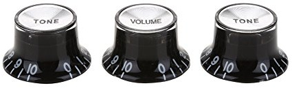 Bnineteenteam Guitar Tone Knob, Guitar Tone Lautstärkeregler 1 Volume 2 Tone Regler Ersatz für E-Gitarren (3 Stück) Musikinstrumentenzubehör