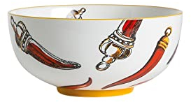 Livellara Milano Coppa Media Diametro 15,5 cm Porcellana, Colorata Lavabile in Lavastoviglie Collezione: Good Luck