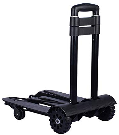 WXiaJ-carrito de compras Carrello Spesa Mini/Carrello Portapacchi Pieghevole, Leggero, Impugnatura Estraibile, con Ruota Serbatoio, Ruota Universale, per acquisti, movimentazione carico