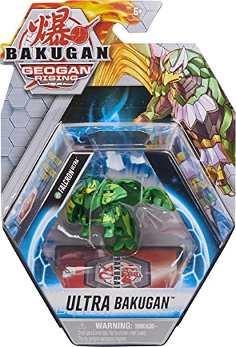Bakugan Ultra, Falcron, 7,6 cm große Geogan Rising Sammel-Actionfigur und Sammelkarte