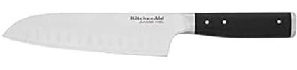 KitchenAid Gourmet Santokumesser, geschmiedet, 17,8 cm, Schwarz