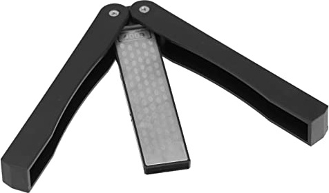 5 Pocket Sharpener, Folding Portable Garden Tool, Blade Sharpener for Knife/Pruners/Shears/Axe/Hatchet, Non-Slip Handheld Double Sided Honing Stone, Sharpening Polishing Whetstone