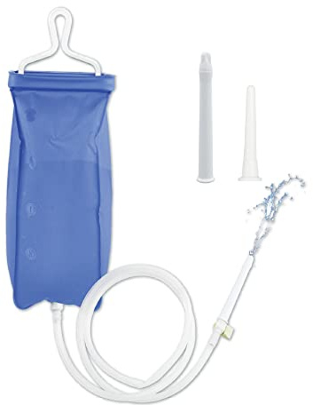 TopQuaFocus Ensemble de Sac à Lavement en PVC 2L Portable Avec Tuyau de 1,5M